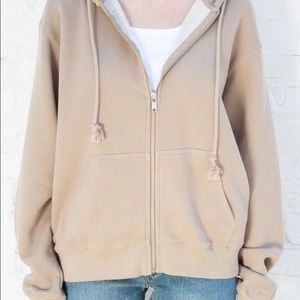 Brandy Melville Christy zip up hoodie regular fit